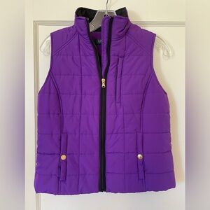 Ralph Lauren Women's Purple Quilted Vest